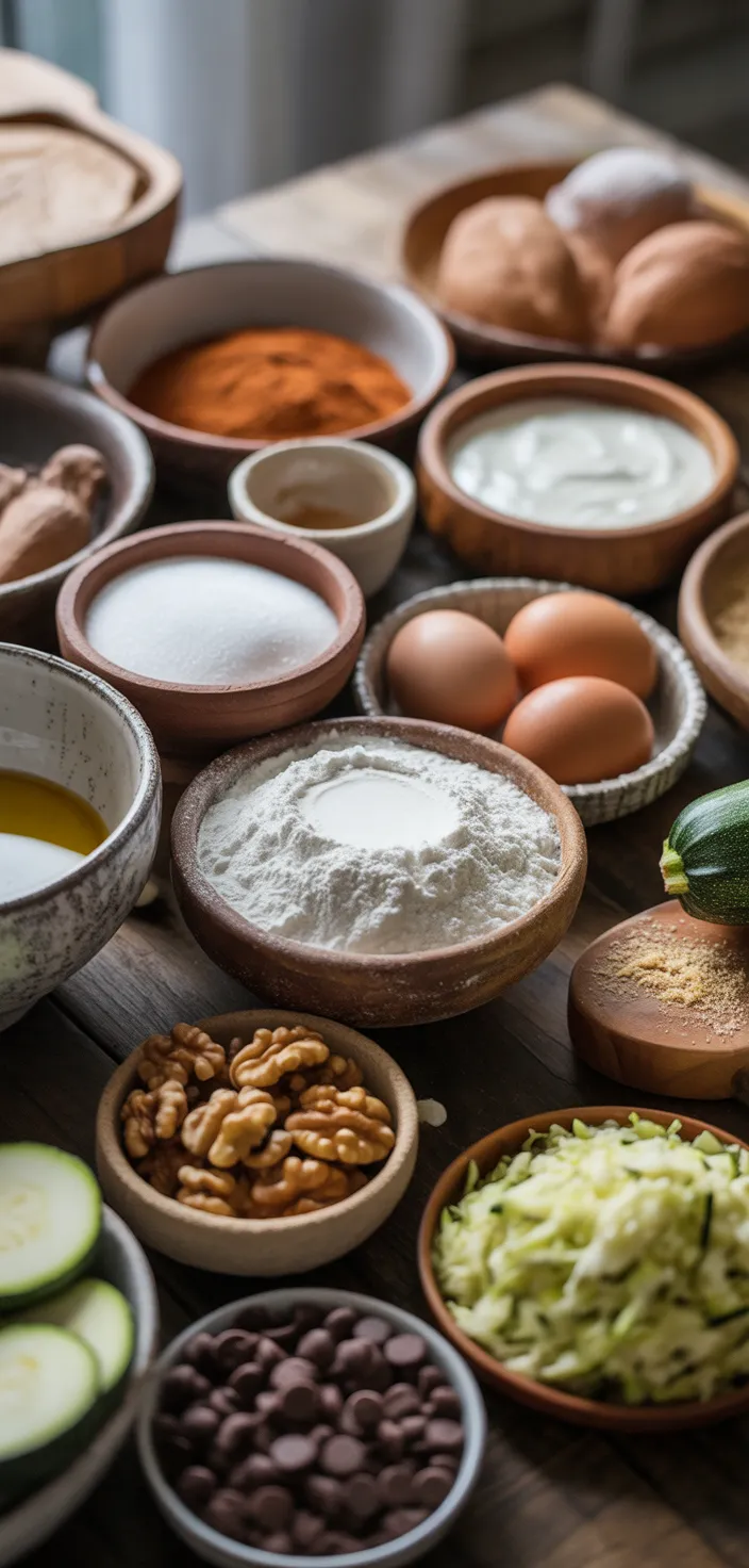Ingredients photo for The BEST Zucchini Bread Recipe