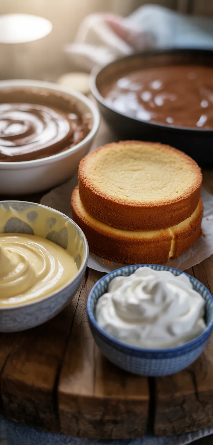 Ingredients photo for The Best Boston Cream Pie Recipe!