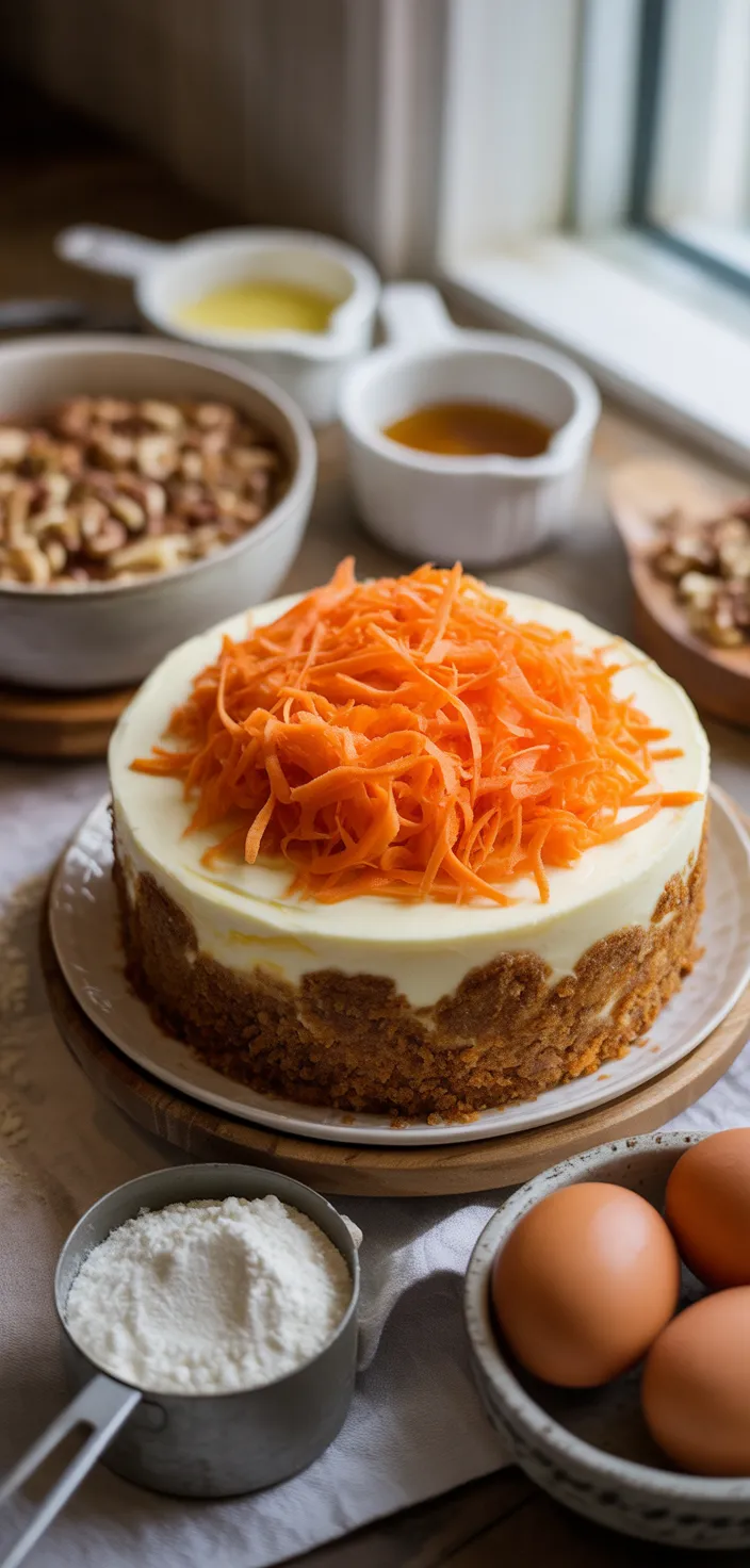 Ingredients photo for Carrot Cake Cheesecake Recipe