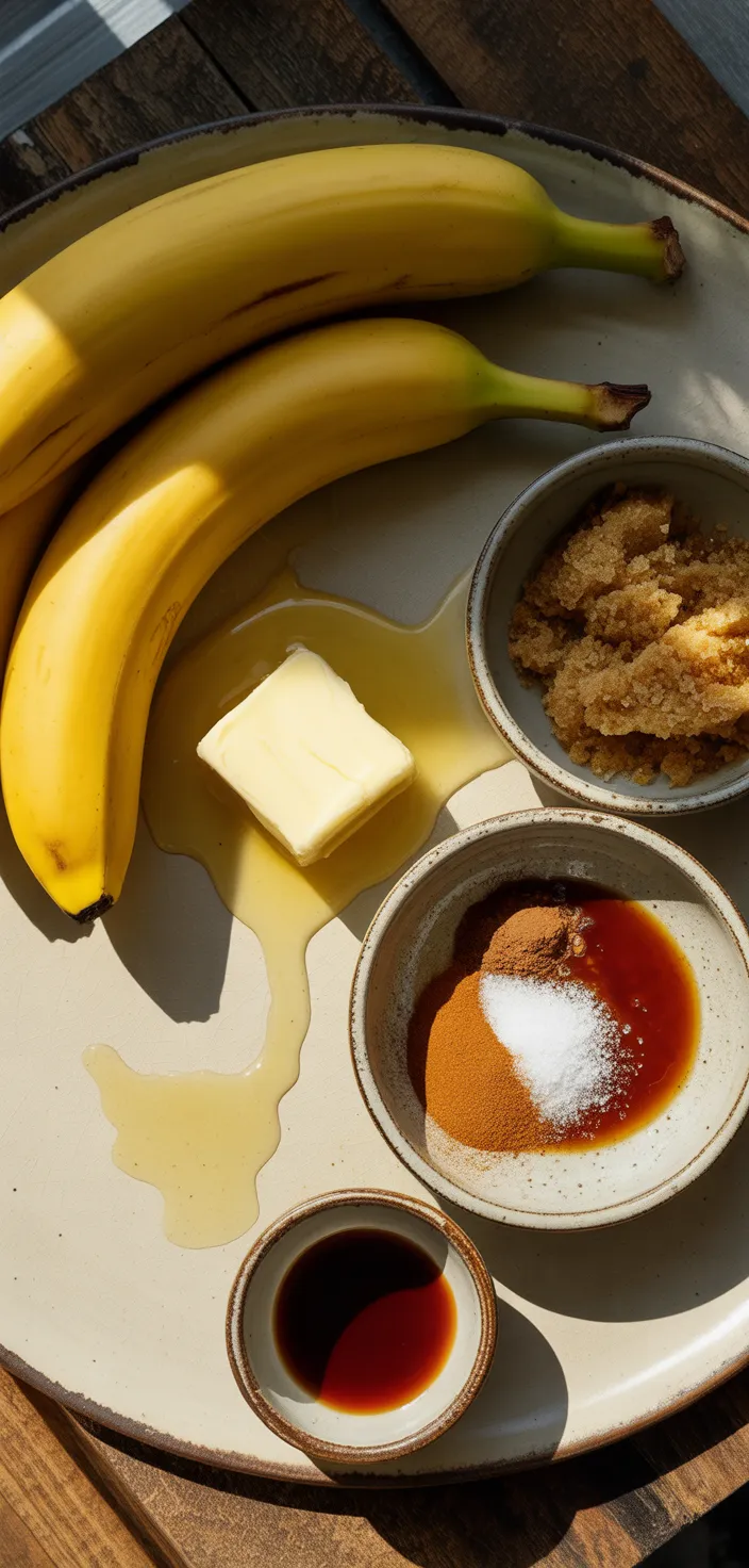 Ingredients photo for Classic Bananas Foster Recipe