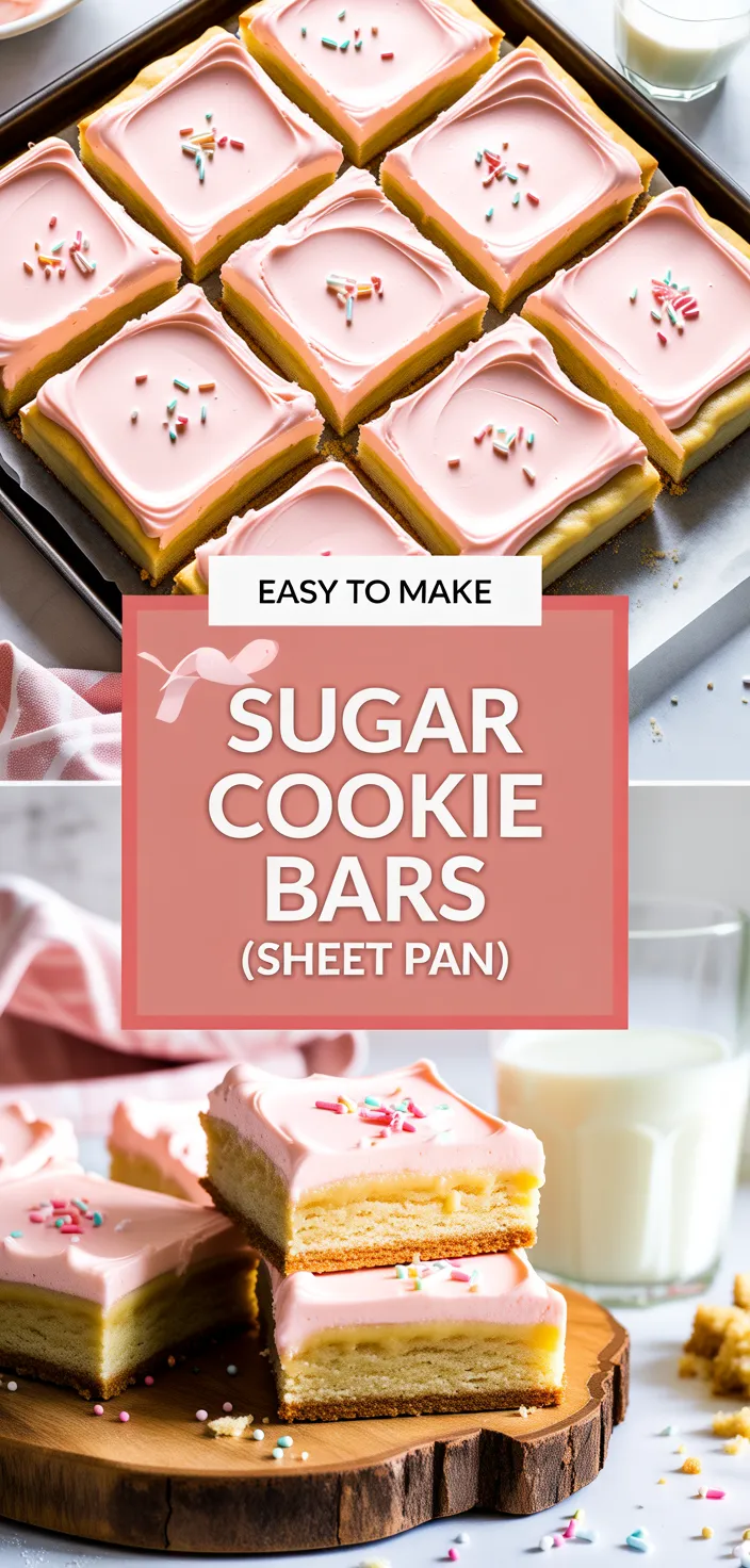 A photo of Sugar Cookie Bars (sheet Pan) Recipe