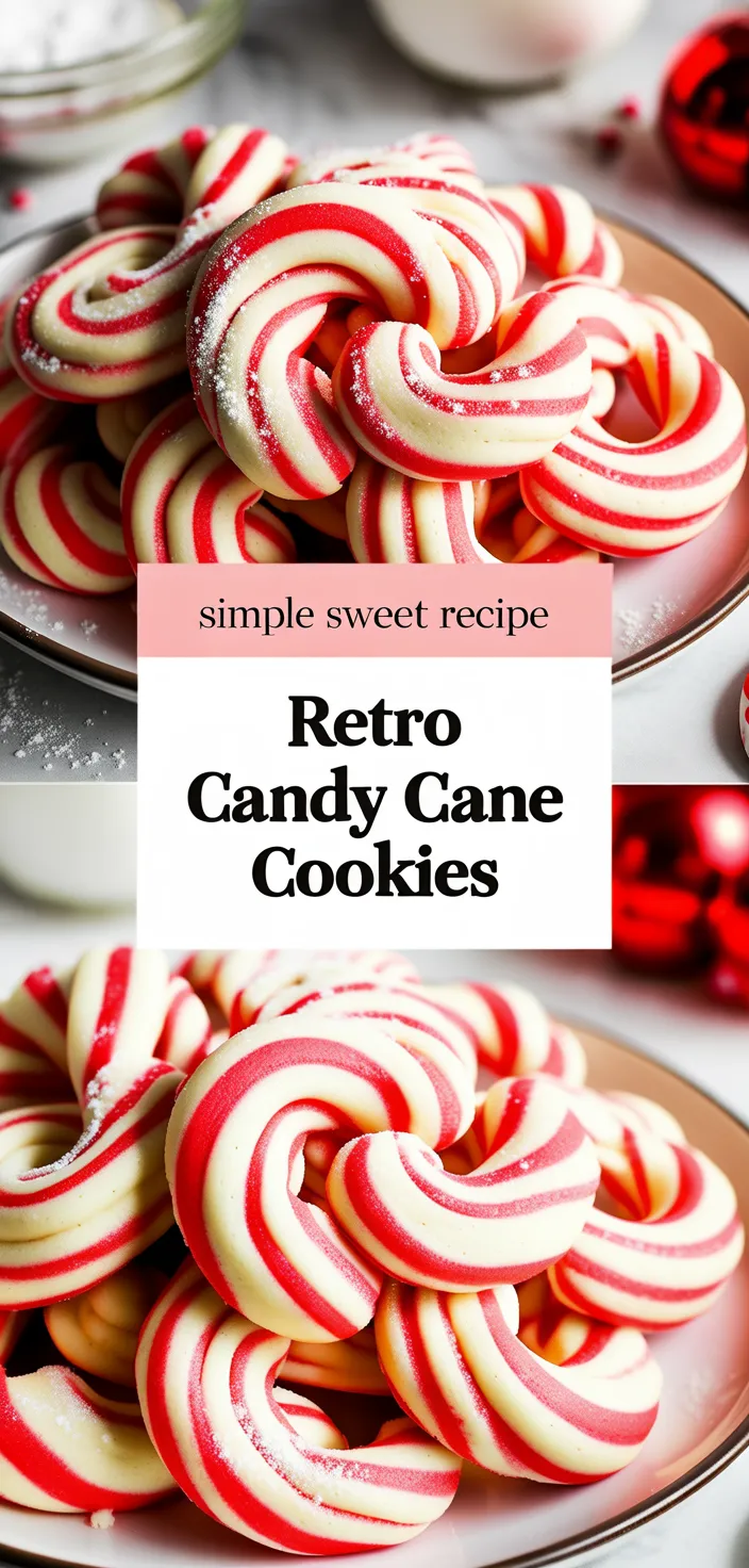A photo of These Retro Candy Cane Cookies Are A Fun Family Baking Project Recipe