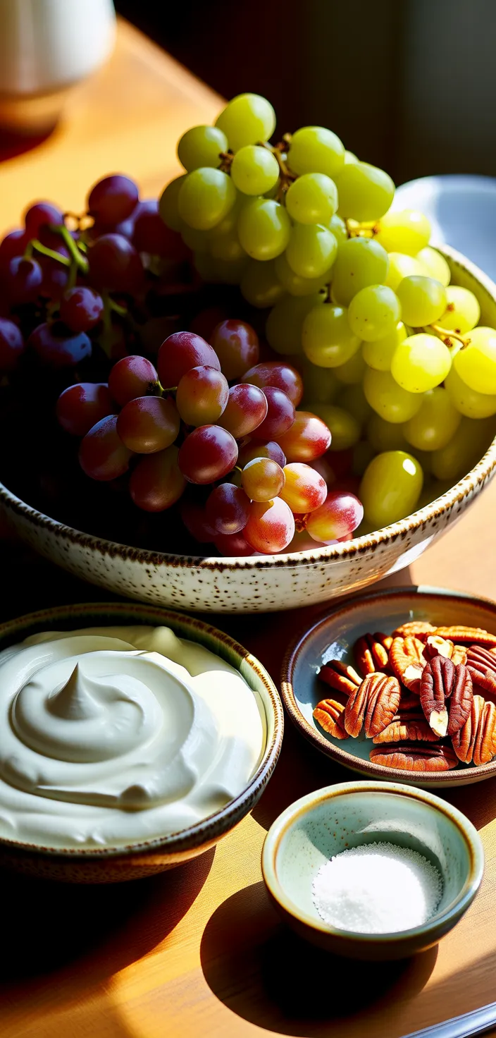 Ingredients photo for Creamy Grape Salad Recipe