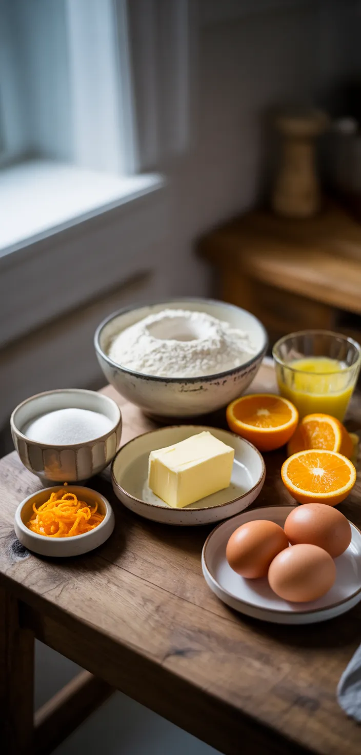 Ingredients photo for SIMPLE Orange Creamsicle Cupcakes Recipe